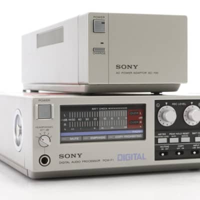 Sony PCM-F1 Digital Audio Processor w/ AC-700 Power Adapter & Extras #47880  | Reverb