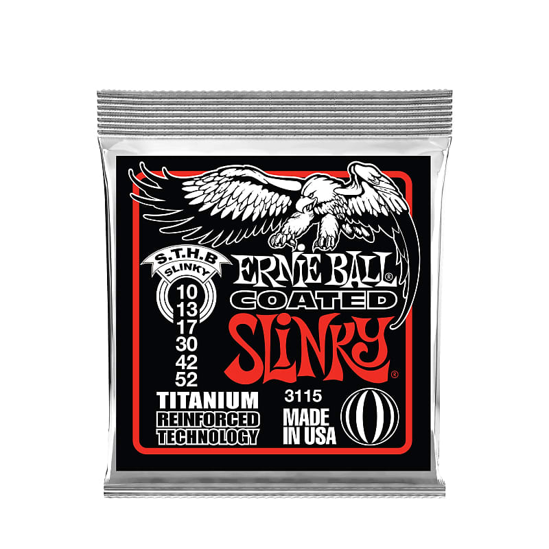 Ernie Ball Skinny Top/ Heavy Slinky Titanium RPS Electric Guitar Strings 10-52 image 1
