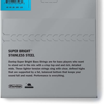 DBMMS45125 Marcus Miller Super Bright Bass Strings - 5 String Set image 3