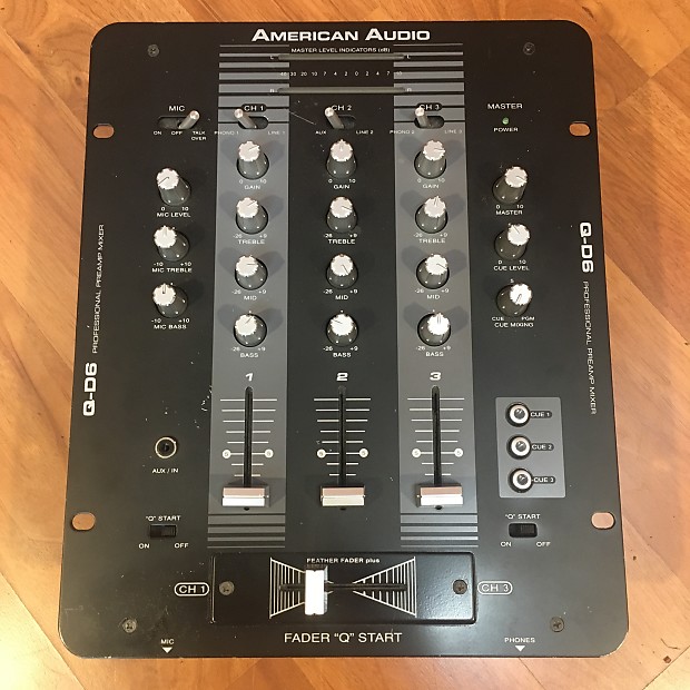 American Audio Q-D6 3-Channel Pro DJ Mixer image 1