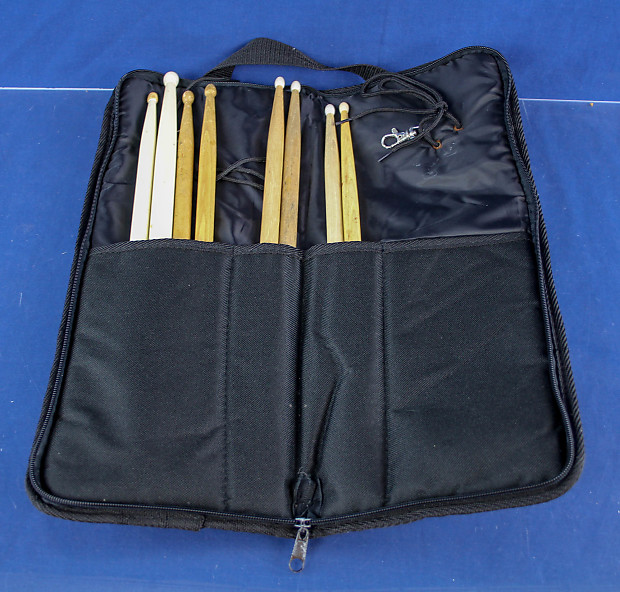 Stagg Drummer's bag for sticks, 17.5" length, 7.5" wide folded, 14.5" wide open image 1