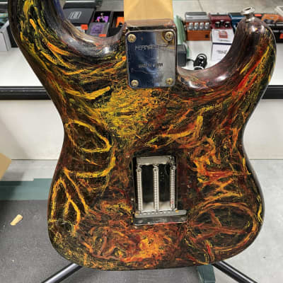 Fernandes Strat - Hand Painted by Mike Stone (Lucky Dog/Queensryche) image 4