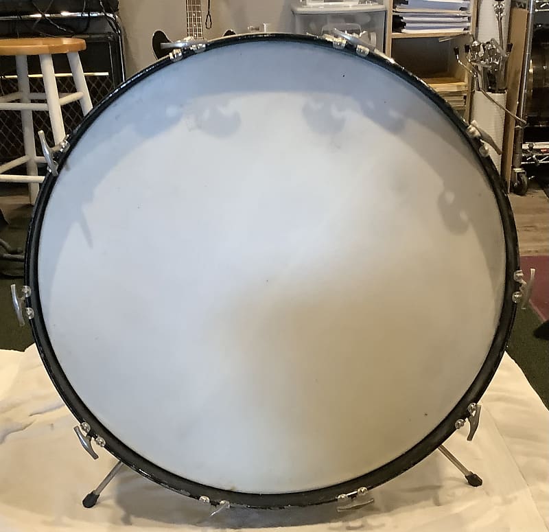 WFL 26 inch bass drum 1950s - White Marine Pearl image 1