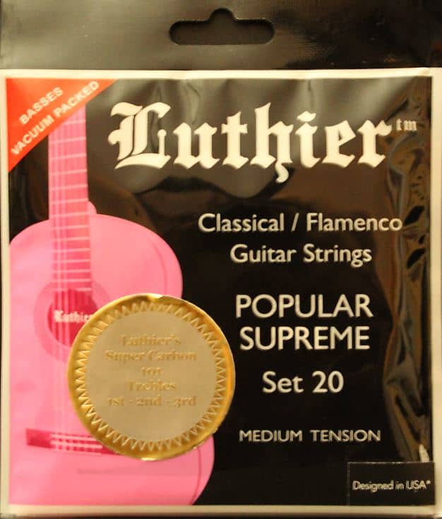 Luthier Classical Guitar Strings 20 Treble Carbon Reverb