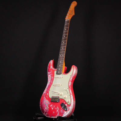 Fender Custom Shop Masterbuilt Dennis Galuszka 62 Stratocaster Super Heavy Relic Fiesta Red / Pink Paisley Brazilian Rosewood 2024 (R135770) image 11