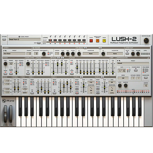 D16 Group Lush-2 Multilayer Polyphonic Synthesizer (Download) image 1