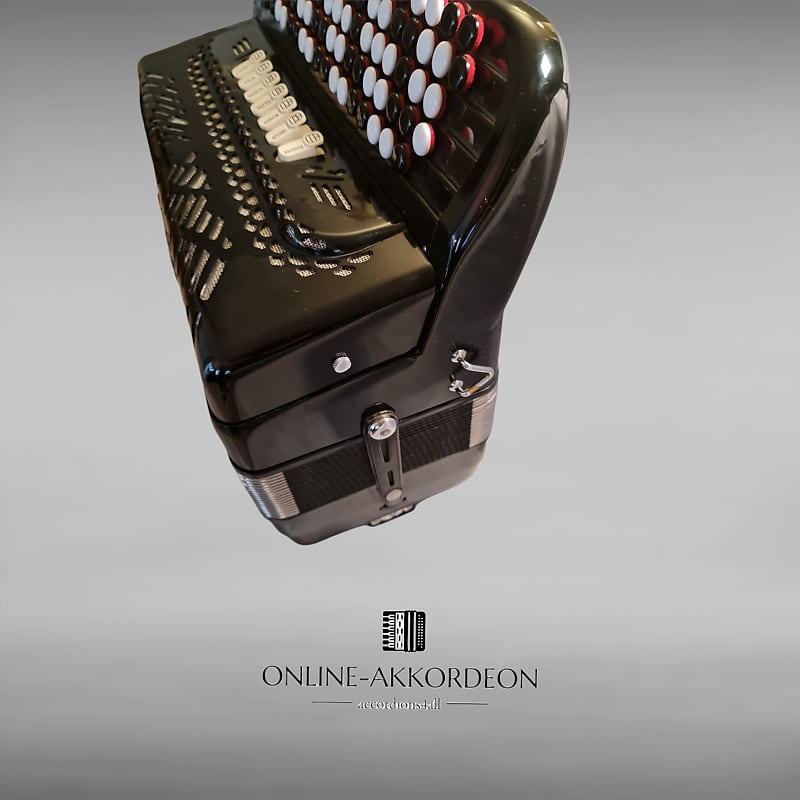 Zero Sette L38 Musette black button accordion chromatic C