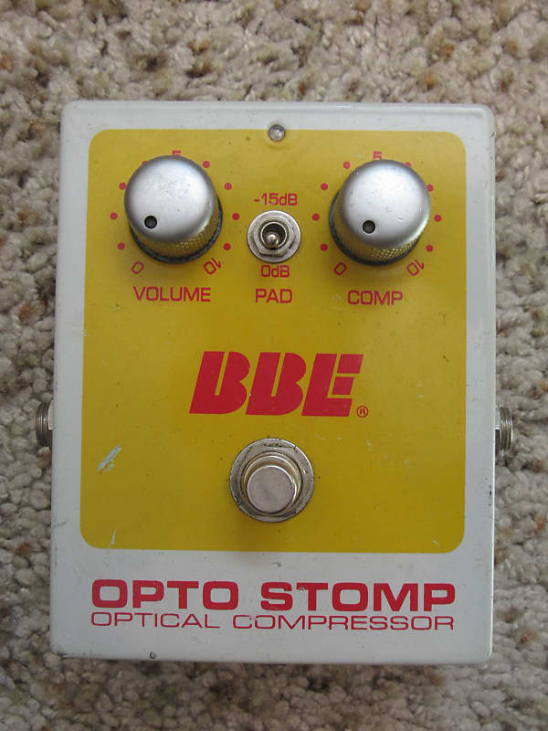 BBE Opto Stomp Optical Guitar/Bass Compressor Pedal 2000s Reverb