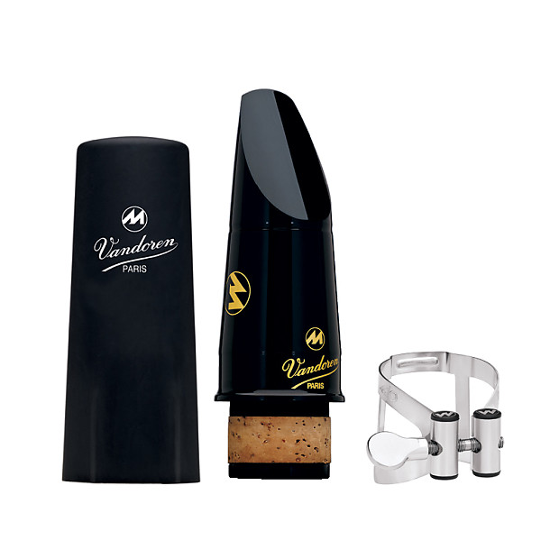Vandoren CM60058KP Masters Bb Clarinet Mouthpiece with M/O Pewter Ligature - CL4 Facing image 1