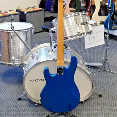 Unbranded 4-String Sub Bass Style Electric Bass! Electric Blue Finish! VERY NICE!!! image 4