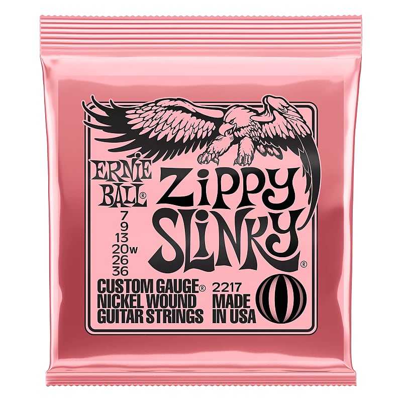 Ernie Ball Nickel Wound Zippy Slinky 7-36 Electric Strings image 1