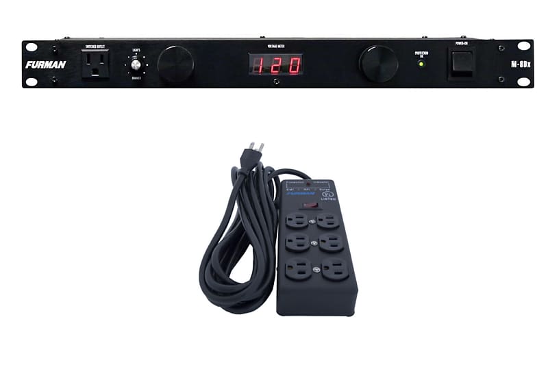 Furman M-8DX Power Conditioner Bundle With SS6B Power Strip image 1