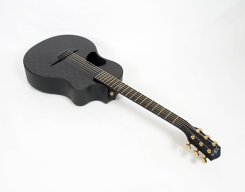 McPherson Carbon Fiber Touring Honeycomb Gold Travel Guitar W Electronics 2022 @ LA Guitar Sales image 1