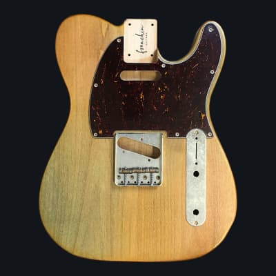Made to Order - FRANCHIN Mars guitar body WESTERN Aged Colored Natural finish Premium Selected Alder T-type Made in Italy for sale