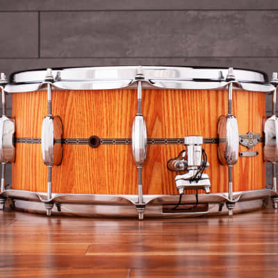 TAMA 14 X 6.5 STAR RESERVE STAVE ASH SNARE DRUM, OILED AMBER (PRE-LOVED) image 4