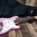 Squier Hello Kitty Mini Stratocaster 2008 Pink Rare w/ Gig Bag