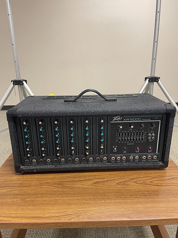 Peavey XR 600C Mixer Amp and Peavey 115h Enclosure Speakers Reverb
