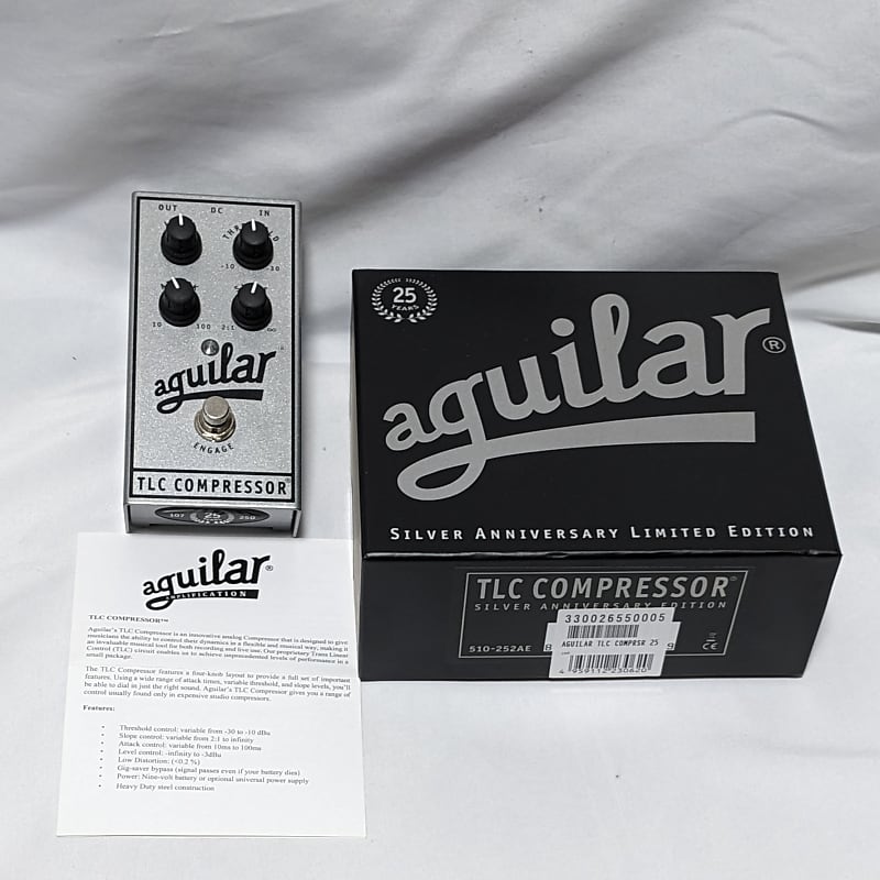 Aguilar TLC Bass Compressor Silver 25th Anniversary Edition 2020 - Silver image 1