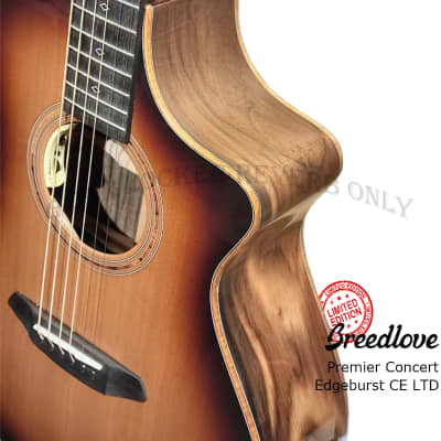 Breedlove Premier Concert Edgeburst CE LTD Red Cedar & Brazilian rosewood Limited Edition guitar image 7