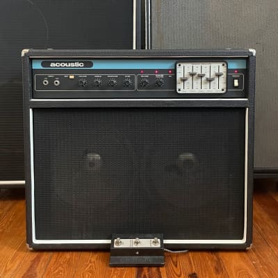 Vintage Acoustic Control Corp Model 125 2x12 Combo Amp - 1970’s Made In USA - Original Footswitch Included image 1