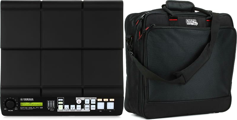 Gator G-MIXERBAG-1515 Mixer Bag Bundle with Yamaha DTX-MULTI 12 Electronic Percussion Pad image 1