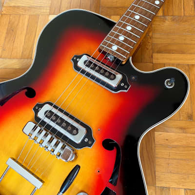 Impossible to find! Galanti 2V hollow body guitar (Italy, 1960s)! Set up by professional luthier! image 3