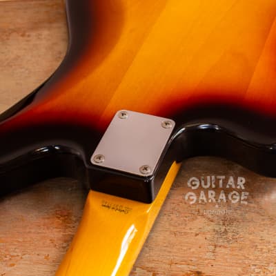 2002 Fender Japan Jazzmaster 62 Vintage Reissue 3-tone Sunburst offset guitar - all original CIJ image 21