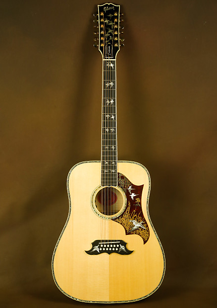 Gibson Doves in Flight 12 String Rare Custom Acoustic Guitar