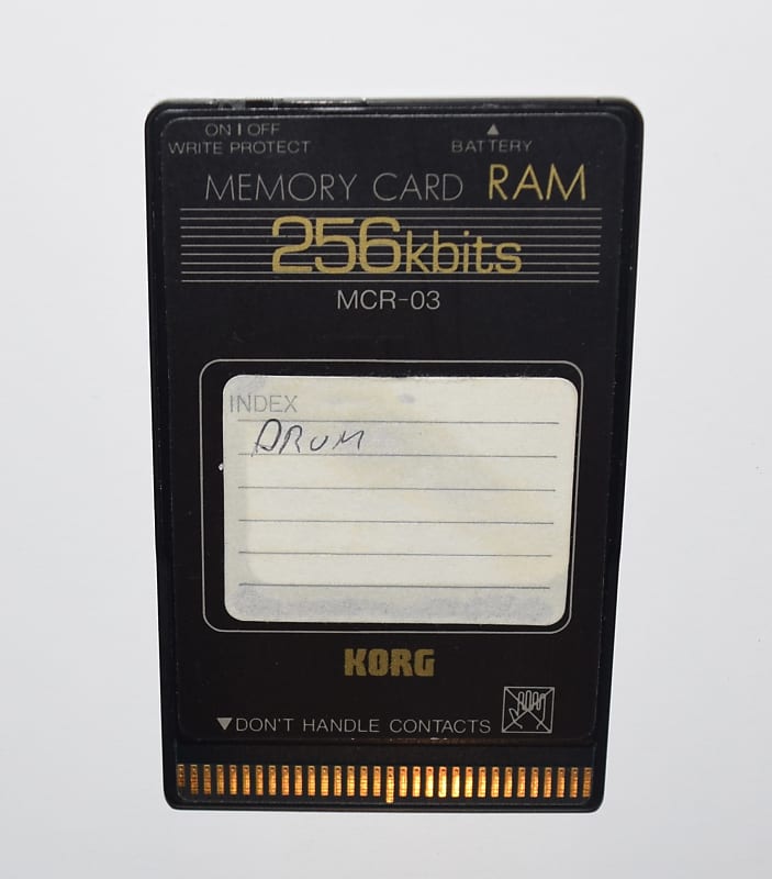 M1 Wavestation Memory Card RAM MCR03 256 Kbits Reverb