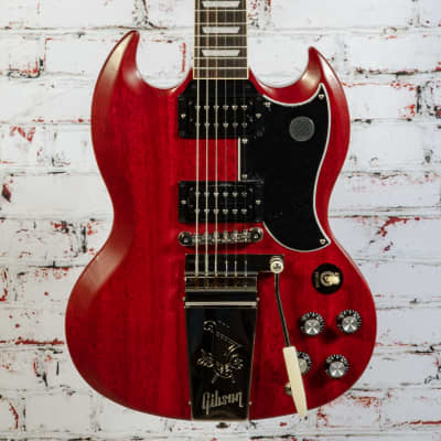 USED Gibson - SG Standard '61 Maestro Vibrola - Electric Guitar - Faded Vintage Cherry for sale