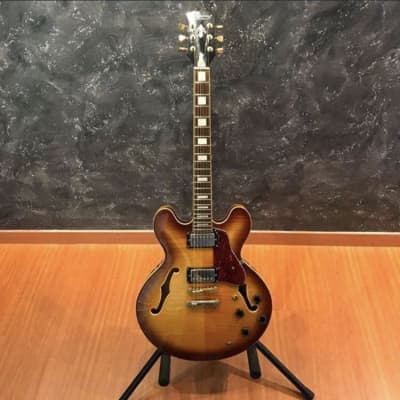 Stony ASB Mahogany Jazz Sunburst Finish Electric Guitar for sale