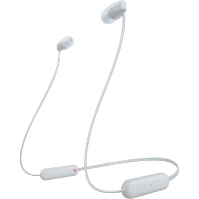 Sony WI-C100 Wireless In-Ear Headphones, White image 1