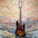 Squier Classic Vibe '60s Jazz Bass Fretless Laurel Fingerboard 3-Color Sunburst (Floor Model)