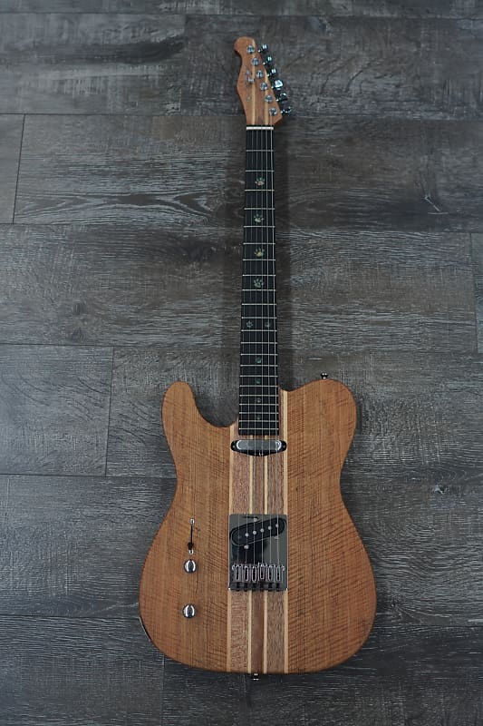 AIO TC1 Left-Handed Electric Guitar - Natural Walnut 001 image 1