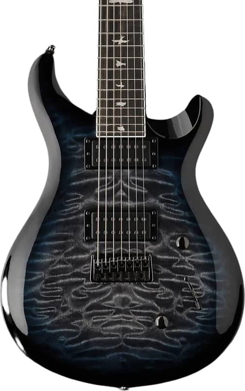 PRS 2023 SE Mark Holcomb SVN 7-String Electric Guitar, Holcomb Blue Burst w/ Bag image 1
