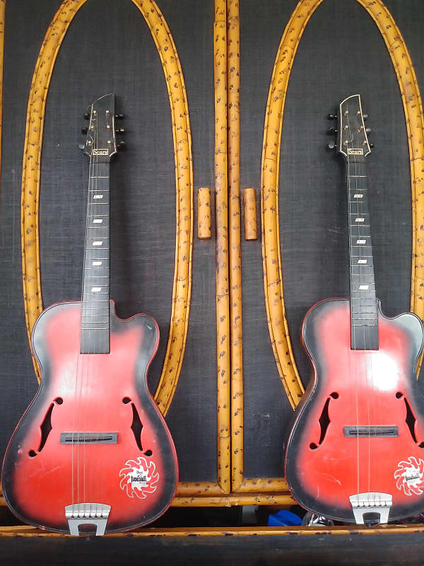 2 Sears Fireball guitars 1970s - plastic | Reverb