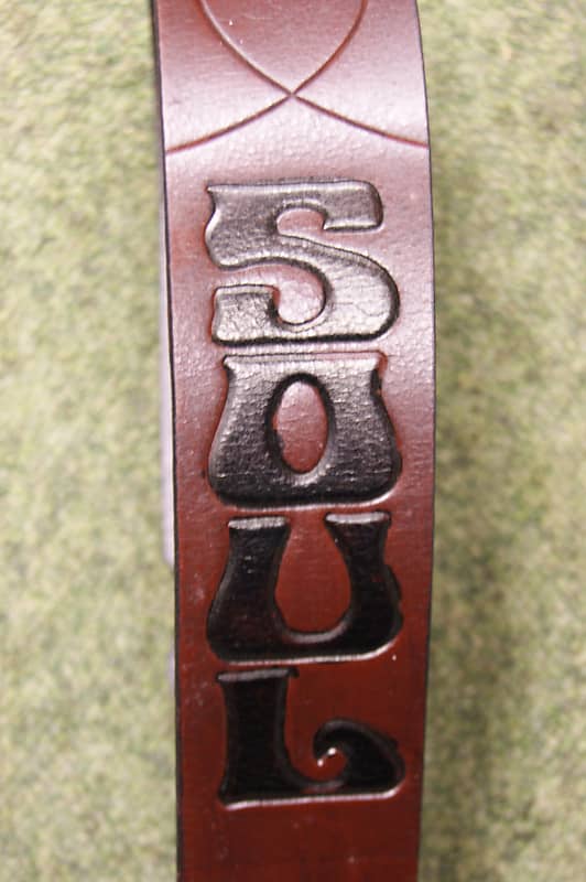 Guitar strap leather natural DTC1 by Onori | Reverb