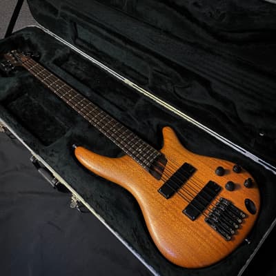 Used Ibanez Prestige SR3005 5-String Electric Bass w/ Case - Natural image 6