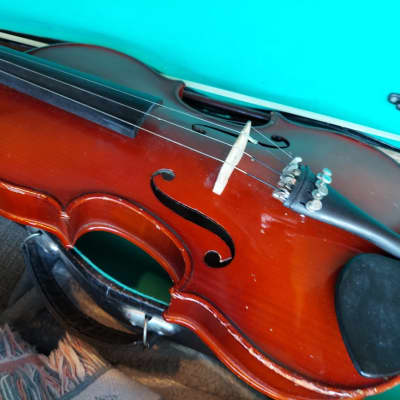 Vintage William Zeswitz  Model 2-E Sized 4/4 violin, Germany, with case and bow image 9