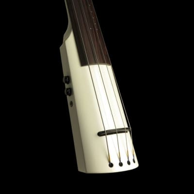 NS Design WAV4c Double Bass - Bright White - Coform Fingerboard image 4