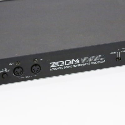 1990s Zoom 9120 Advanced Sound Environment Processor Rack Mount Digital Reverb Delay Chorus Guitar Multi-Effects Unit image 11
