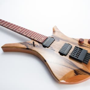 Downes Guitars Model 101H - Black Korina top headless 6-string image 5