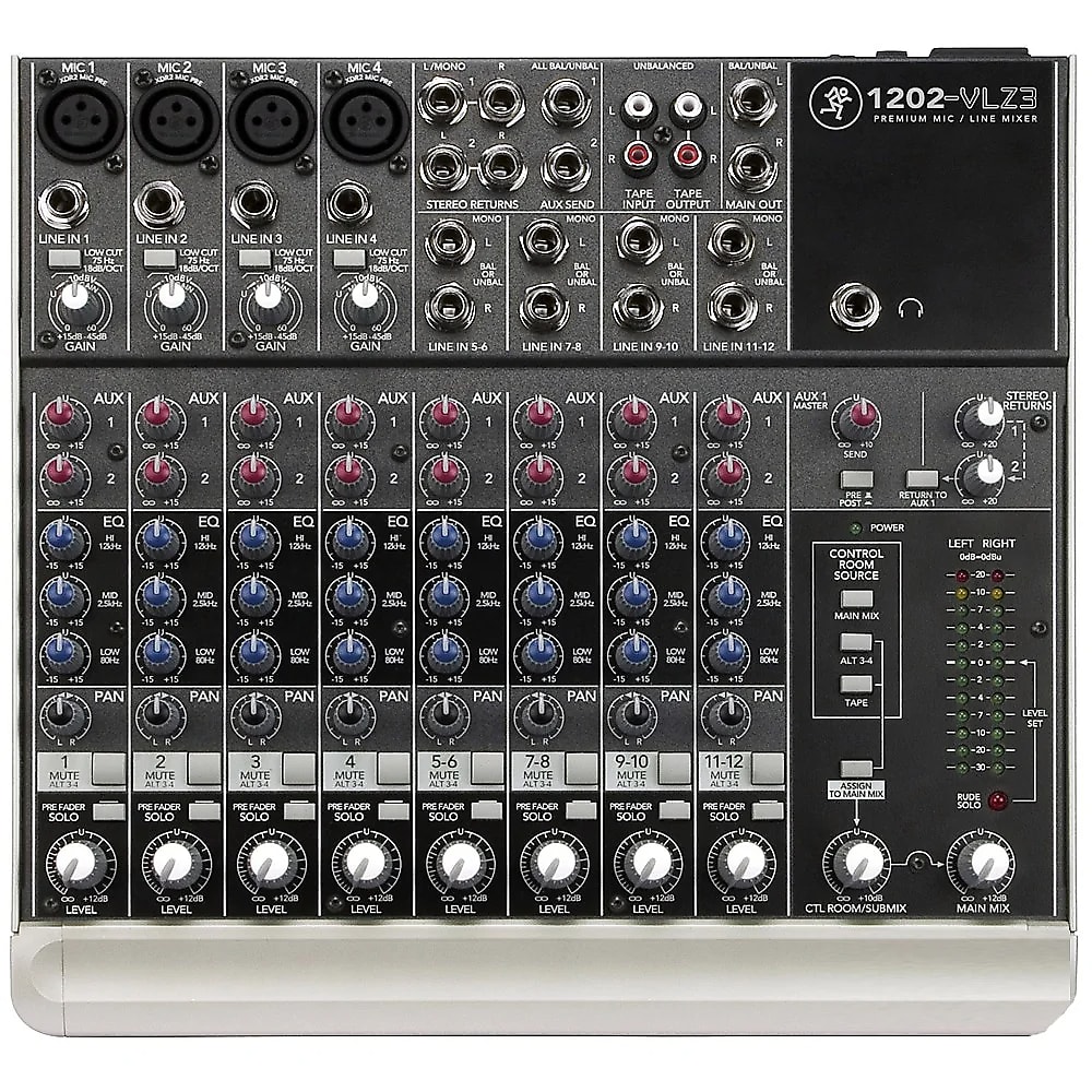 Mackie - 1202-VLZ3 12-Channel Mic / Line Mixer