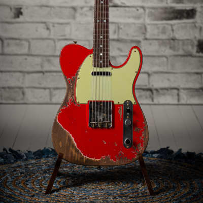 Fender Custom Shop 1967 Telecaster - Super Heavy Relic Aged Hot Rod Red for sale