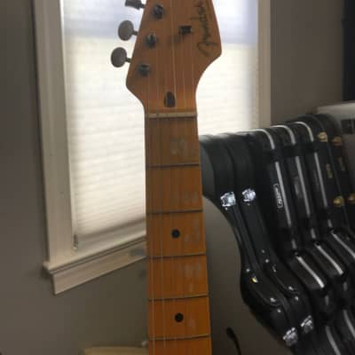 David Gilmour Inspired Replica Stratocaster Relic Aged Black Strat Partscaster image 5