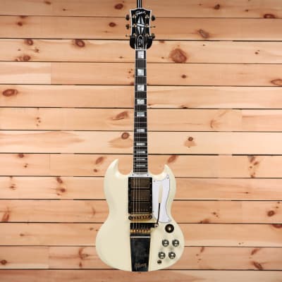 Gibson 1963 SG Custom Reissue 3-Pickup with Maestro VOS - Classic White - 206073 - PLEK'd image 4