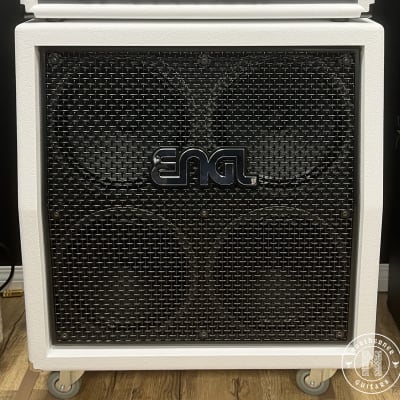 Engl 4x12 Angled Cab E412VSB Cabinet Custom Shop White Tolex for sale