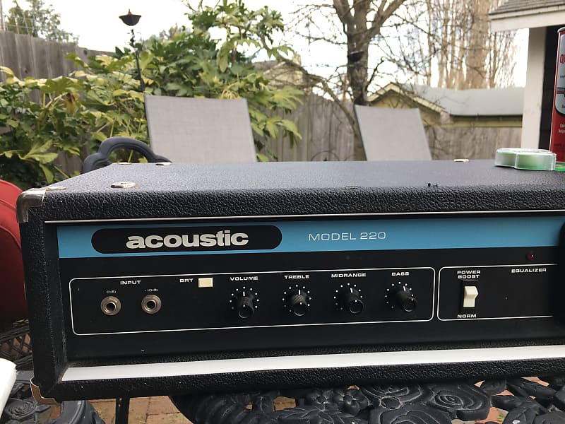 Acoustic Model 220 ベース用アンプ Acoustic model 220 Bass Amp Head - Vintage 1970s | eBay
