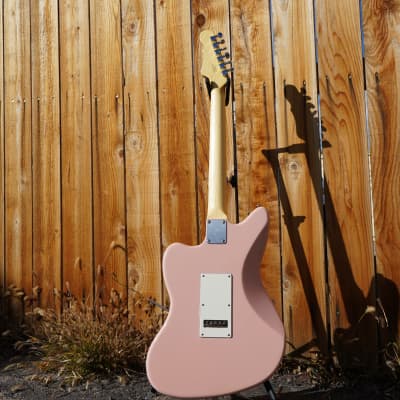 G&L USA Fullerton Deluxe Doheny Shell Pink 6-String Electric Guitar w/ Deluxe Gig Bag NOS image 8