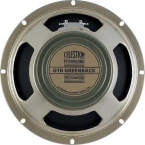 Celestion T5646 G10 Greenback 10" 30-Watt 8 Ohm Replacement Speaker